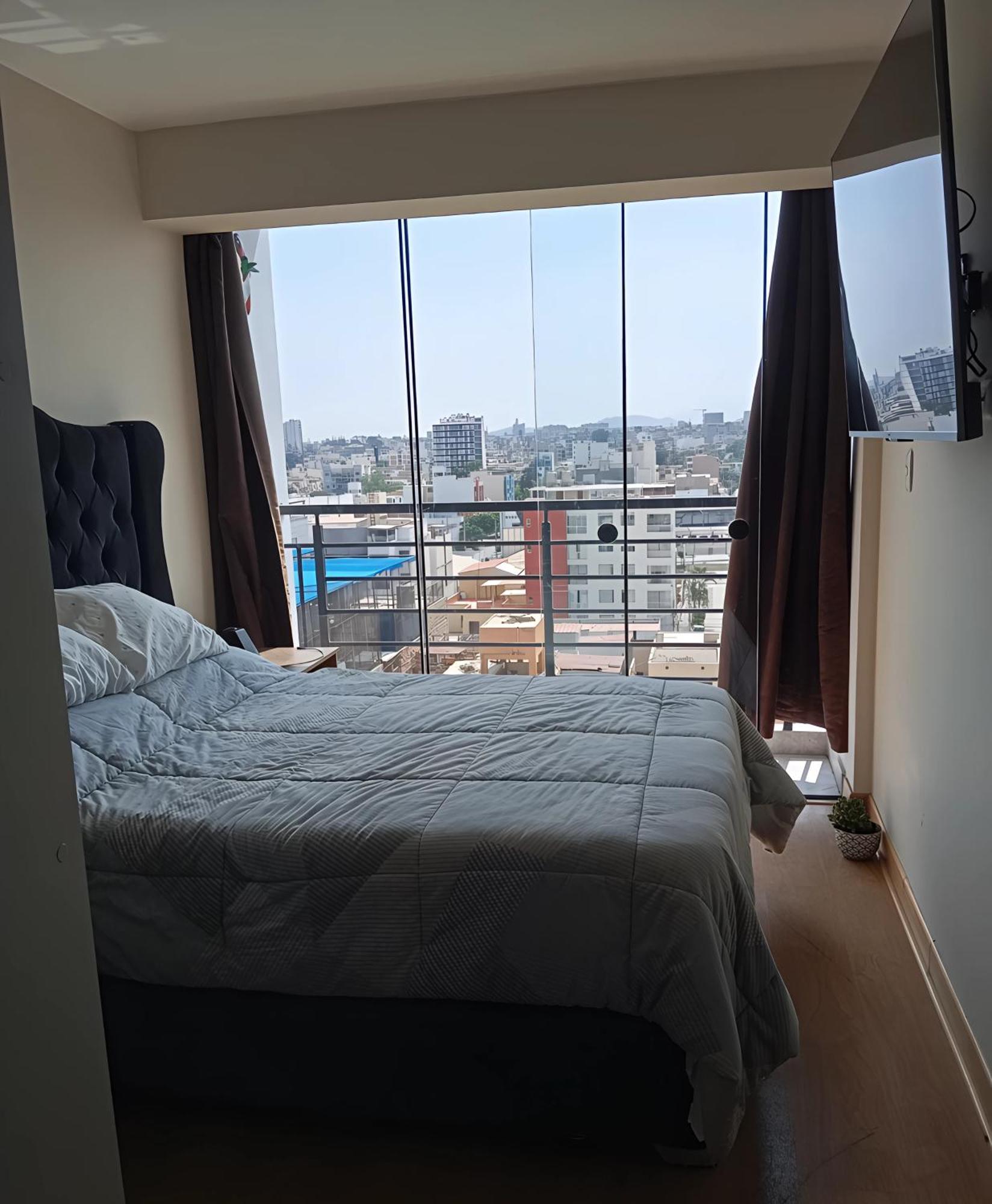 Appartamento Departamento Equipado Con Aire Acondicionado, Calefaccion, Balcon Con Buena Vista Distretto di Lima